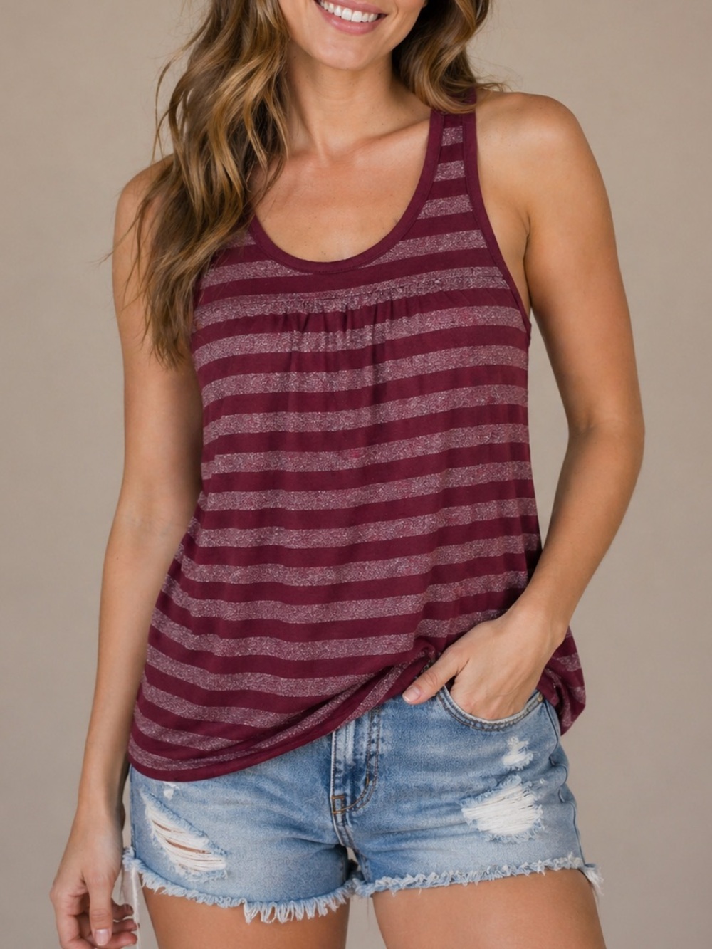American Eagle Zipper Back Tank